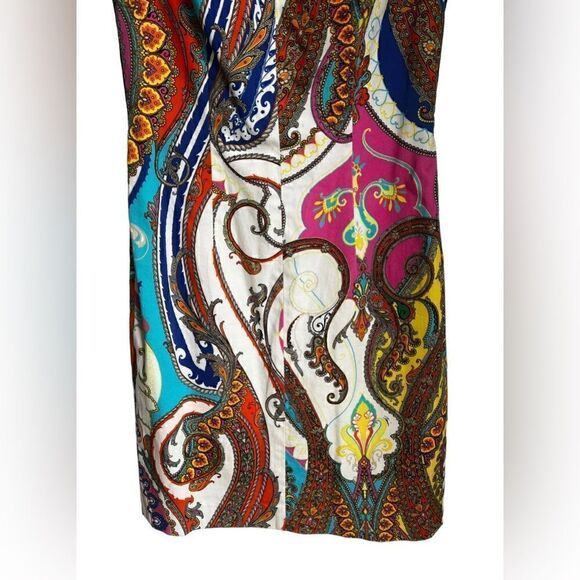 Trina Turk Paisley Angeline Dress Size 4 - Picture 4 of 7